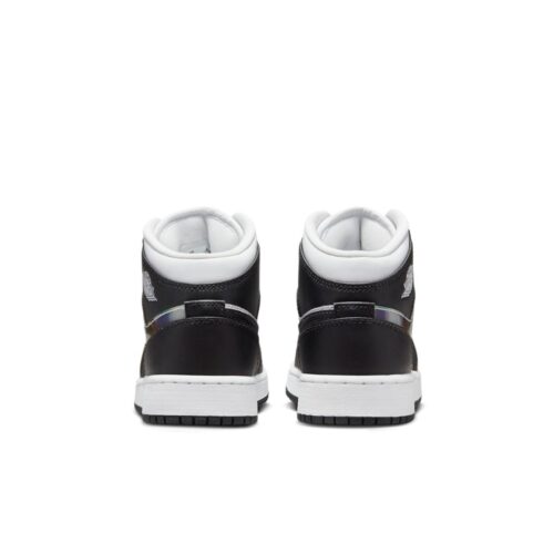 NIKE AIR JORDAN 1 MID HOLOGRAM BLACK WHITE DR9495 001 - Image 5