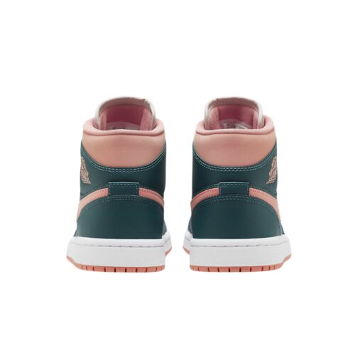 NIKE AIR JORDAN 1 MID DARK TEAL GREEN PINK BQ6472 308 - Image 5