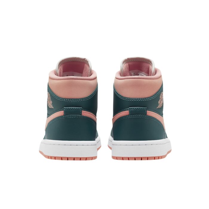 NIKE AIR JORDAN 1 MID DARK TEAL GREEN PINK BQ6472 308 - Image 5