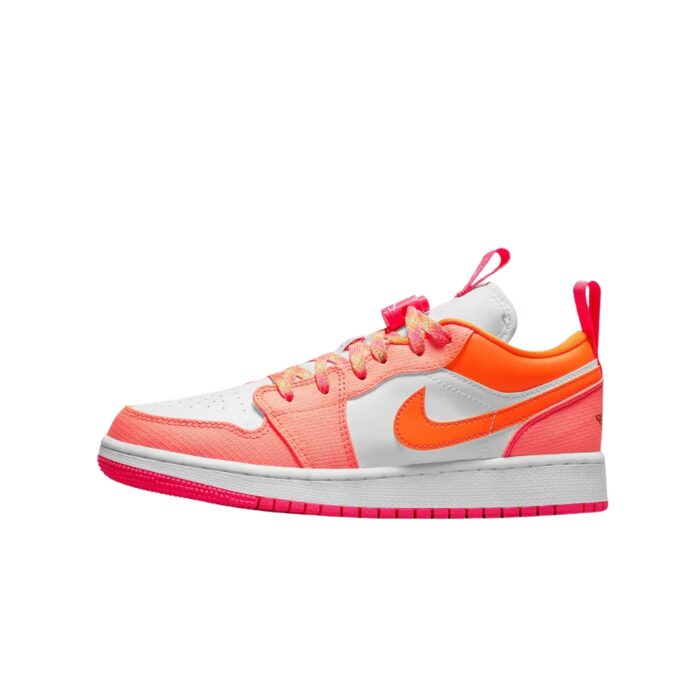NIKE AIR JORDAN 1 LOW UTILITY HYPER CRIMSON WHITE GLOSS DUTCH ORANGE DJ0530 801 - Image 3