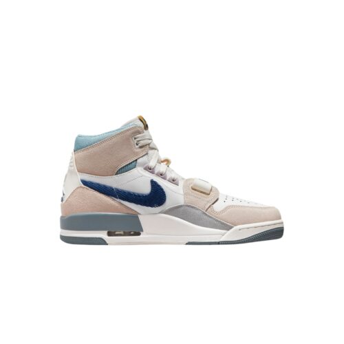 NIKE AIR JORDAN LEGACY 312 CORDUROY SWOOSH CREAM WHITE BLUE DQ53487 141 - Image 2