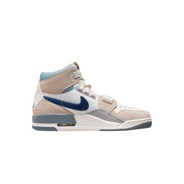 NIKE AIR JORDAN LEGACY 312 CORDUROY SWOOSH CREAM WHITE BLUE DQ53487 141 - Image 2