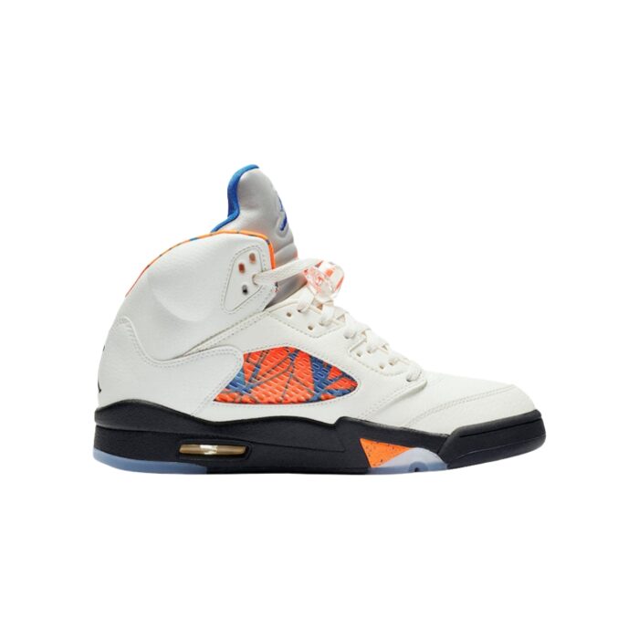 NIKE AIR JORDAN 5 RETRO INTERNATIONAL FLIGHT SAIL ORANGE PEEL BLK HYPER ROYAL 136027 148 - Image 2