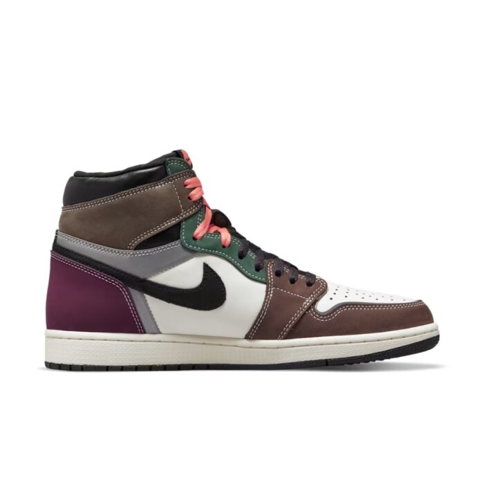 NIKE AIR JORDAN 1 HAND CRAFTED BLACK ARCHEO BROWN DARK CHOCOLATE DH3097 001 - Image 2