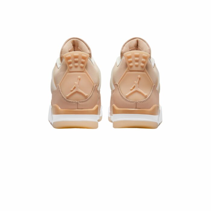 NIKE AIR JORDAN 4 RETRO SHIMMER METALLIC SILVER ORANGE QUARTZ DJ0675 200 - Image 5