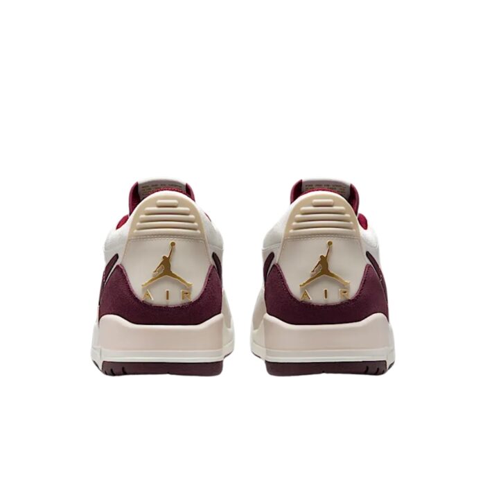 NIKE AIR JORDAN LEGACY 312 LOW YEAR OF THE SNAKE SAIL WHITE METALLIC GOLD BRIGHT BURGUNDY WINE RED IB4712 161 - Image 6