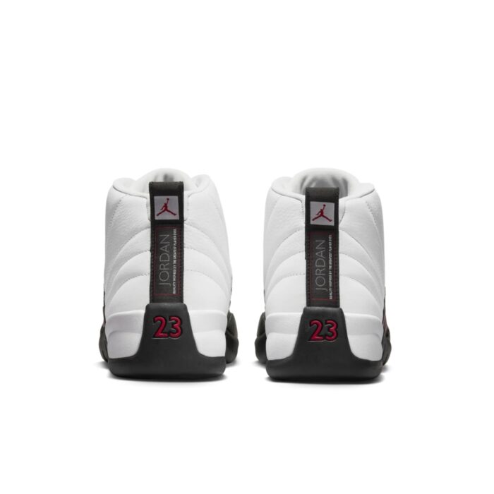 NIKE AIR JORDAN 12 TAXI FLIP WHITE GYM RED BLACK CT8013 162 - Image 5
