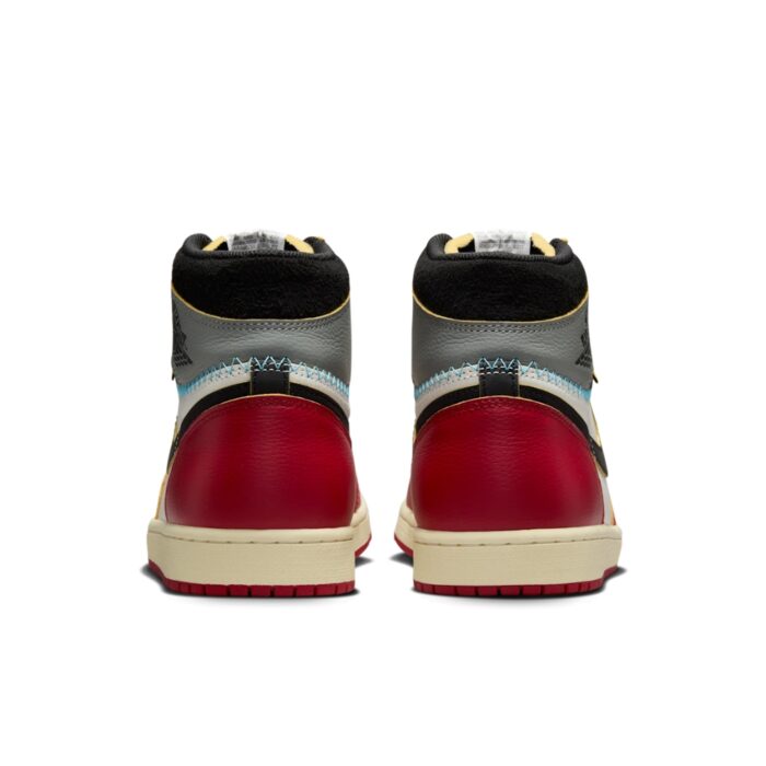 NIKE AIR JORDAN 1 HIGH OG CHICAGO X UNION LA VARSITY RED BLACK SAIL SHADOW GREY MUSLIN HV8563 600 - Image 4