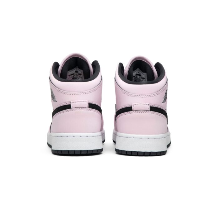 NIKE AIR JORDAN 1 MID PINK FOAM BLACK GS 555112 601 - Image 5
