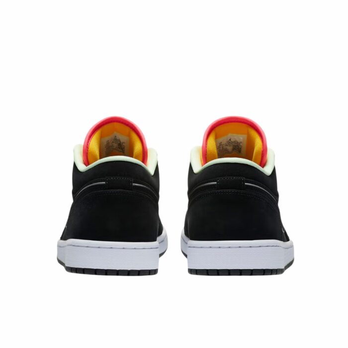 NIKE AIR JORDAN 1 LOW BLACK AURORA GREEN LASER ORANGE CK3022 013 - Image 5