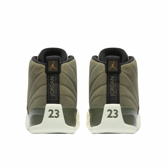 NIKE AIR JORDAN 12 RETRO CHRIS PAUL CLASS OF 2003 OLIVE CANVAS BLACK SAIL 130690 301 - Image 5