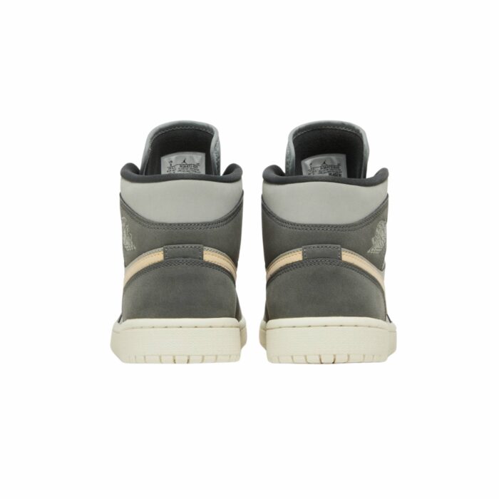 NIKE AIR JORDAN 1 MID IRON GREY WHITE ONYX LT SMOKE GREY BQ6472 020 - Image 5