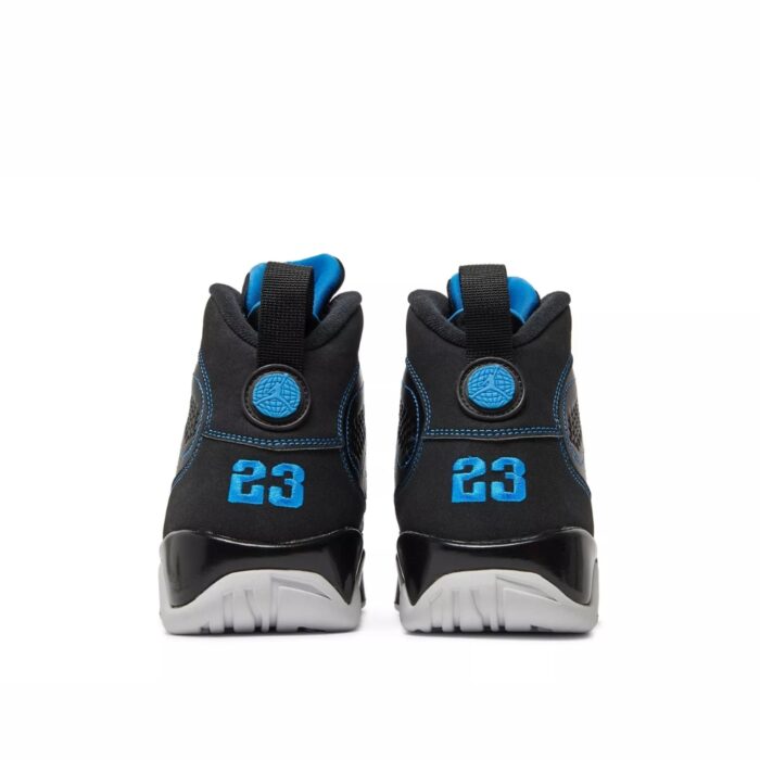 NIKE AIR JORDAN 9 RETRO BLACK WHITE PHOTO BLUE 302370 007 - Image 5