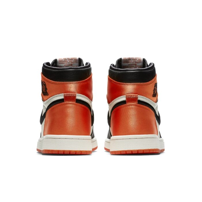 NIKE AIR JORDAN HIGH OG SATIN SHATTERED BACKBOARD STARFISH SAIL BLACK AV3725 010 - Image 3