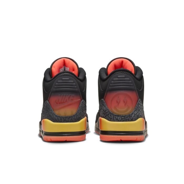 NIKE AIR JORDAN 3 X J BALVIN RIO BLACK SOLAR FLARE TOTAL CRIMSON ABYSS FN0344 001 - Image 5