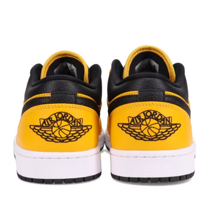 NIKE AIR JORDAN 1 LOW UNIVERSITY GOLD BLACK WHITE 553558 700 - Image 5