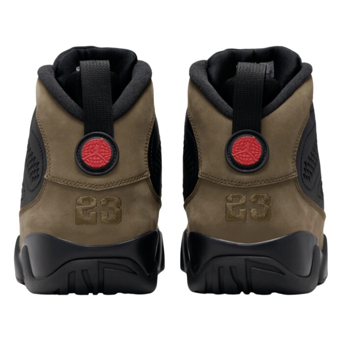 NIKE AIR JORDAN 9 RETRO OLIVE BLACK LIGHT OLIVE VARSITY FQ8992 030 - Image 5