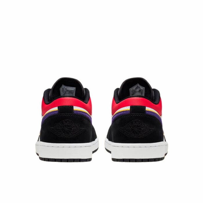 NIKE AIR JORDAN 1 LOW LAKERS TOP THREE BLACK COURT PURPLE UNIVERSITY GOLD BRIGHT CRIMSON GAME ROYAL WHITE CJ9216 051 - Image 5