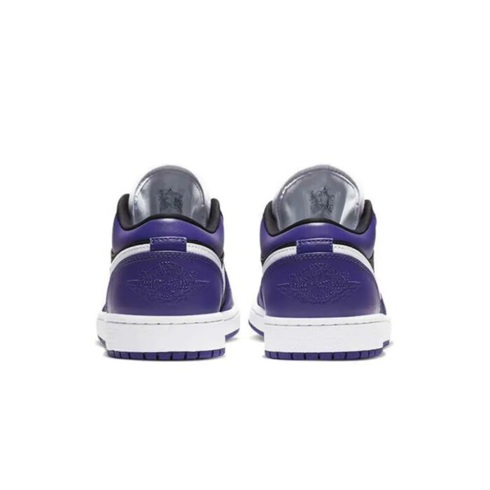 NIKE AIR JORDAN 1 LOW COURT PURPLE BLACK WHITE 553558 501 - Image 5