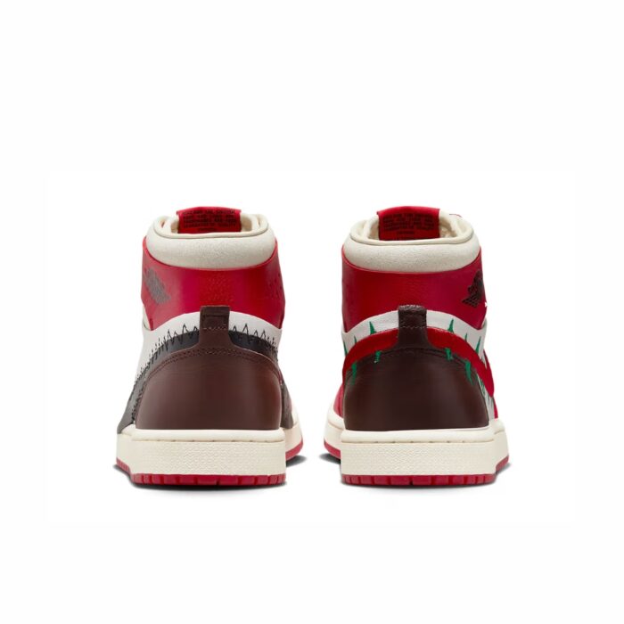 NIKE AIR JORDAN 1 HIGH ZOOM AIR CMFT 2 X THE TEYANA TAYLOR GYM RED BLACK SUMMIT WHITE EARTH COCONUT MILK FJ0604 601 - Image 5