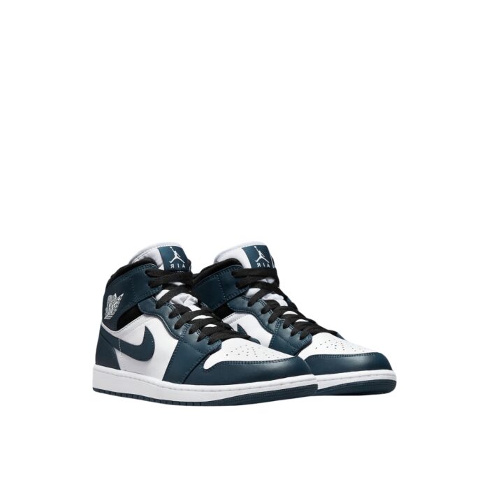 NIKE AIR JORDAN 1 MID ARMORY NAVY BLUE BLACK WHITE 554724 411