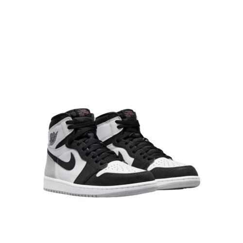 NIKE AIR JORDAN 1 RETRO HIGH OG STAGE HAZE WHITE BLEACHED CORAL BLACK GREY FOG 555088 108