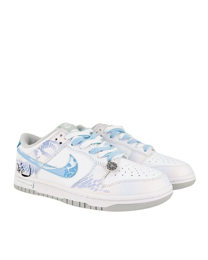 NIKE SB DUNK LOW CNY PEARL OF THE SPIRIT SNAKE WHITE BLUE GRADIENT