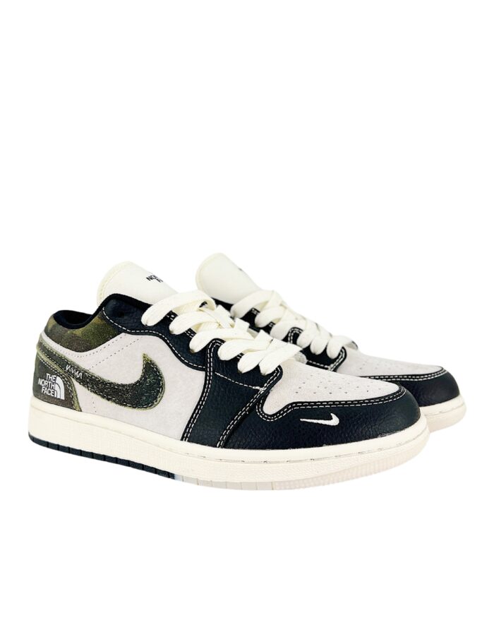 NIKE AIR JORDAN 1 LOW X THE NORTH FACE BLACK GREEN DM9188 013