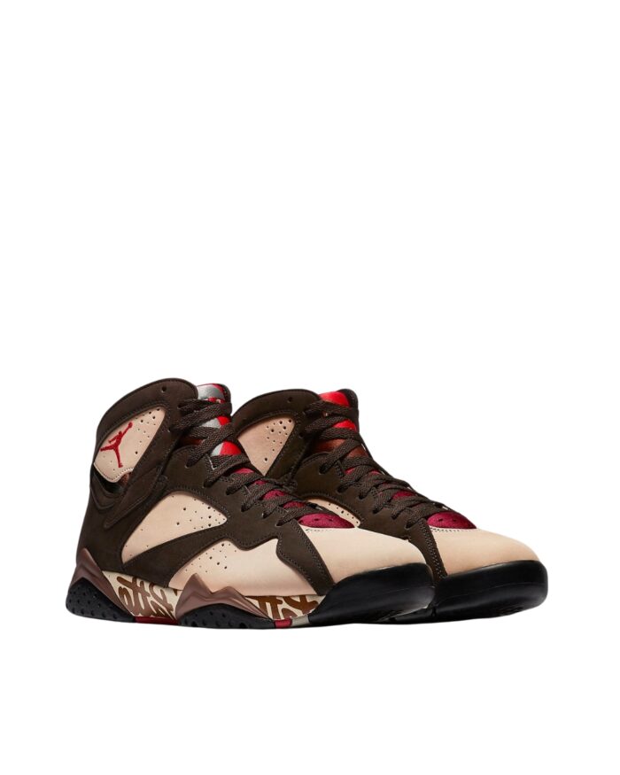 NIKE AIR JORDAN 7 RETRO PATTA SHIMMER TOUGH RED VELVET BROWN AT3375 200