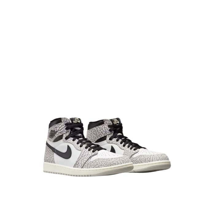 NIKE AIR JORDAN 1 HIGH OG ELEPHANT PRINT WHITE CEMENT BLACK DZ5485 052