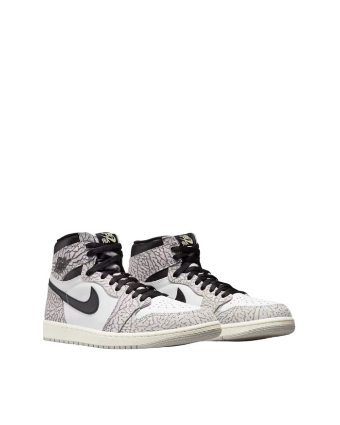 NIKE AIR JORDAN 1 HIGH OG ELEPHANT PRINT WHITE CEMENT BLACK DZ5485 052
