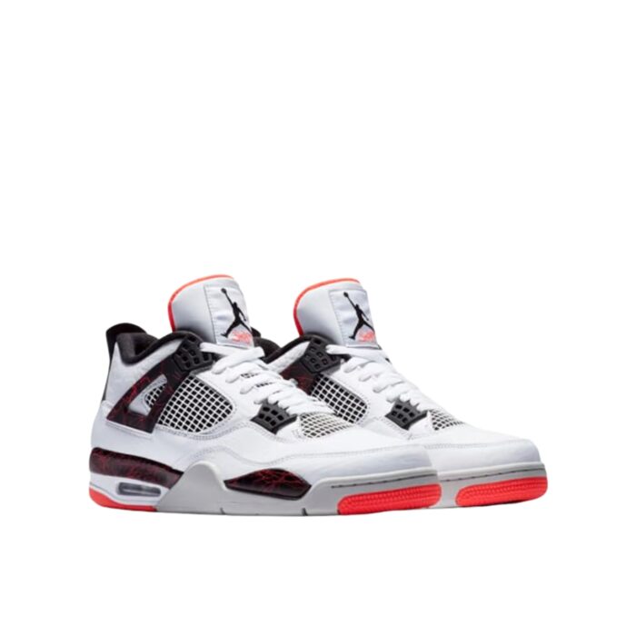 NIKE AIR JORDAN 4 RETRO FLIGHT NOSTALGIA WHITE BLACK BRIGHT CRIMSON PALE CITRON 308497 116