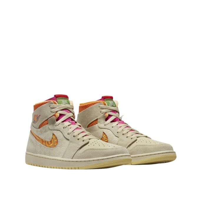 NIKE AIR JORDAN 1 HIGH ZOOM CMFT SOMOS FAMILIA RATTAN KUMQUAT LEMON WASH STARFISH FB2931 288