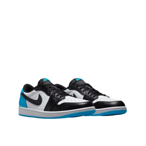 NIKE AIR JORDAN 1 LOW OG UNC WHITE DARK POWDER BLUE BLACK CZ0790 104