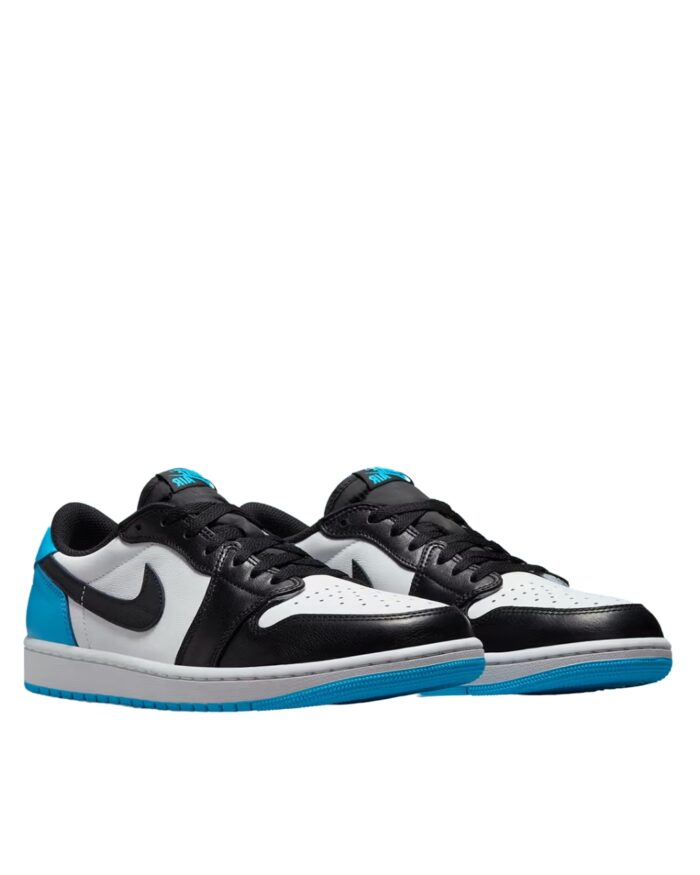 NIKE AIR JORDAN 1 LOW OG UNC WHITE DARK POWDER BLUE BLACK CZ0790 104