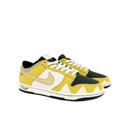 NIKE SB DUNK LOW GREY LUMINOUS YELLOW WHITE BLACK