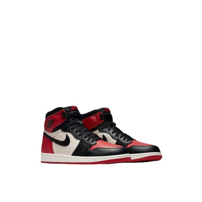 NIKE AIR JORDAN 1 RETRO HIGH BRED TOE GYM RED BLACK SUMMIT WHITE 555088 610