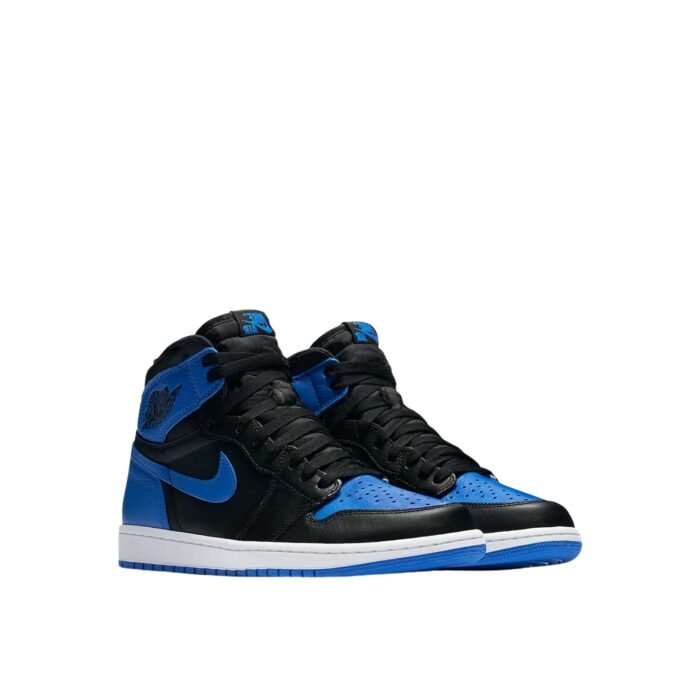 NIKE AIR JORDAN 1 RETRO HIGH OG ROYAL BLUE BLACK WHITE 555088 007