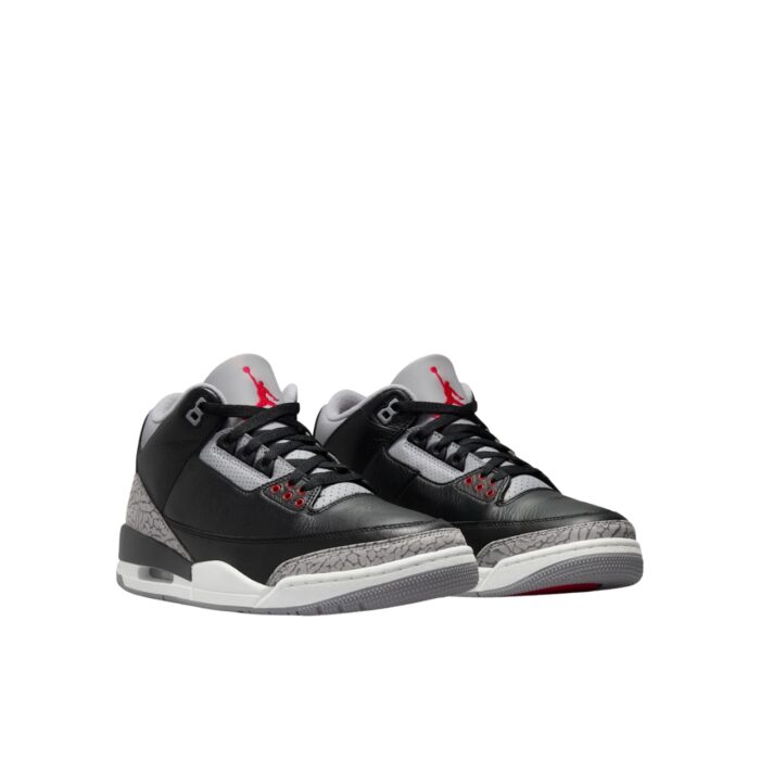 NIKE AIR JORDAN 3 BLACK CEMENT BLACK FIRE RED CEMENT GREY SAIL DN3707 010