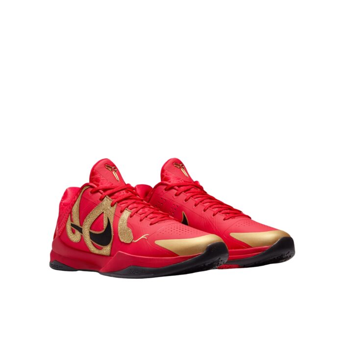 NIKE KOBE 5 YEAR OF THE MAMBA UNIVERSITY RED BLACK METALLIC GOLD HF5182 600