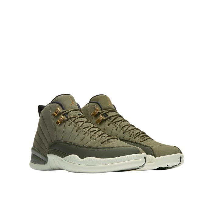 NIKE AIR JORDAN 12 RETRO CHRIS PAUL CLASS OF 2003 OLIVE CANVAS BLACK SAIL 130690 301