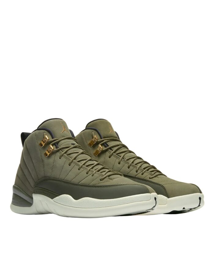 NIKE AIR JORDAN 12 RETRO CHRIS PAUL CLASS OF 2003 OLIVE CANVAS BLACK SAIL 130690 301