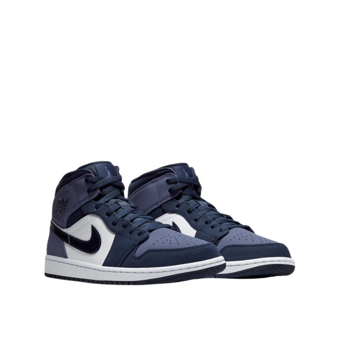 NIKE AIR JORDAN MID OBSIDIAN SANDED PURPLE WHITE 554724 445
