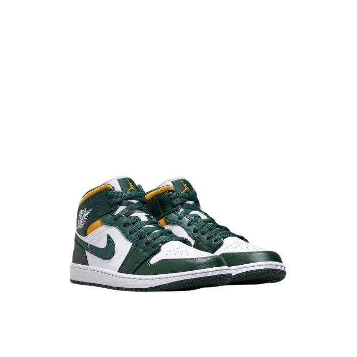 NIKE AIR JORDAN 1 MID SONICS GREEN YELLOW WHITE 554724 371