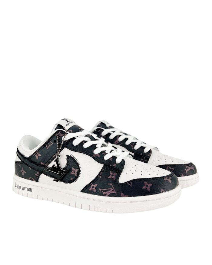 NIKE SB DUNK LOW X LOUIS VUITTON WHITE BLACK PRINT DQ1098 361