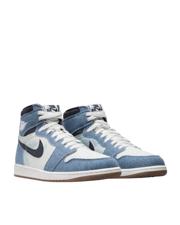 NIKE AIR JORDAN 1 HIGH OG DENIM SUMMIT WHITE OBSIDIAN SUMMIT WHITE GUM MEDIUM BROWN FQ2947 100