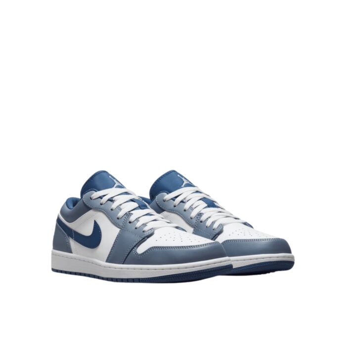 NIKE AIR JORDAN 1 LOW ASHEN SLATE NAVY BLUE WHITE 553558 414