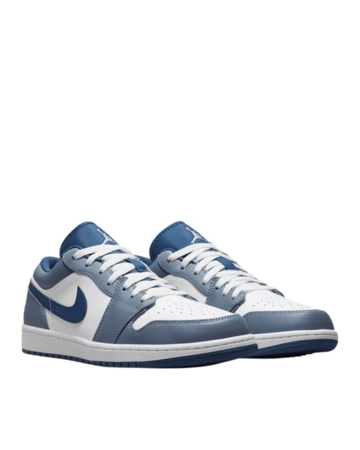 NIKE AIR JORDAN 1 LOW ASHEN SLATE NAVY BLUE WHITE 553558 414