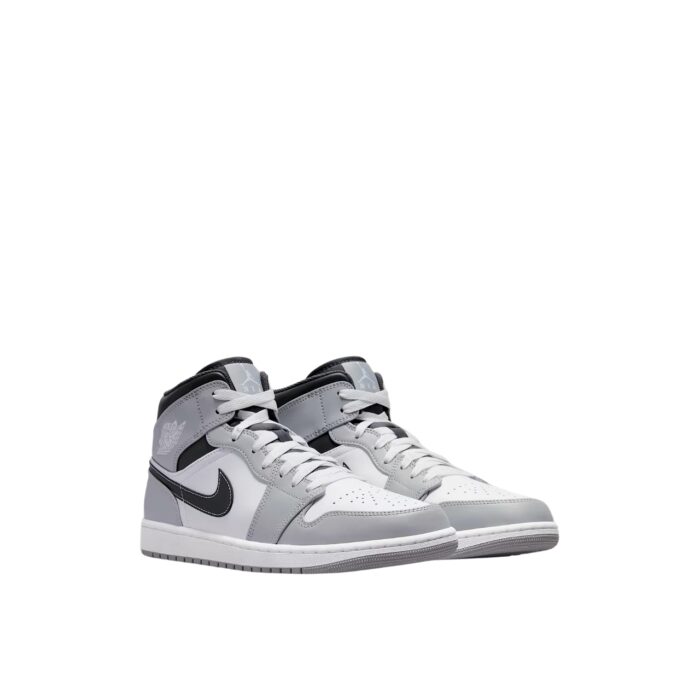 NIKE AIR JORDAN 1 MID LIGHT SMOKE GREY ANTHRACITE WHITE 554724 078