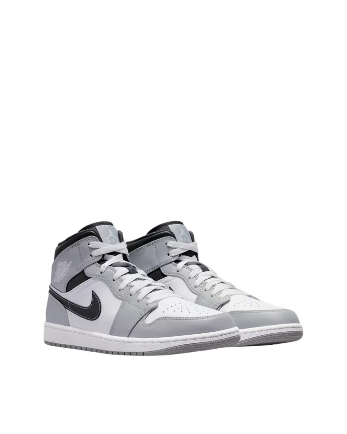 NIKE AIR JORDAN 1 MID LIGHT SMOKE GREY ANTHRACITE WHITE 554724 078